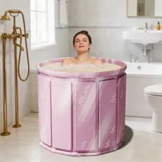 Banheira SPA Dobrável Para Adultos (Estilo Euro) – 70cm , 254L Portátil , Reforçada , Com Ralo Rápido
