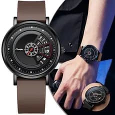 Relógio Masculino Quartzo Sunlifex Esp. Vidro Inox  Silicone Data/Dia, 5ATM  Garantia 1 Ano. Ideal Esporte/Dia a Dia