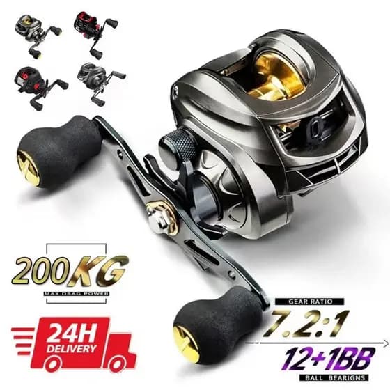 240Kg Carretilha De Pesca Com Marine Sports Pitching 7:2 : 1 AltaMax Molinete De Pesca Molinete Pesca Mulinete~