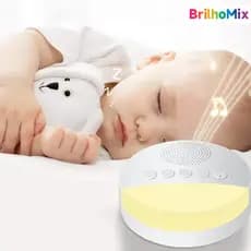 Luz Noturna Máquina Ruído Branco Bebê Recarregável USB 36 Sons Calmantes Sono Profundo