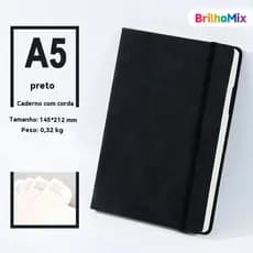 Caderno GRANDE Sketchbook 21x14cm - Tipo com Pauta para Desenho e Estudo Criativo