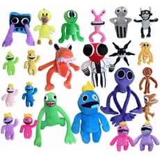 Roblox Rainbow Friends 30cm Azul Monstro Amarelo Macio Pelúcia Infantil Brinquedo