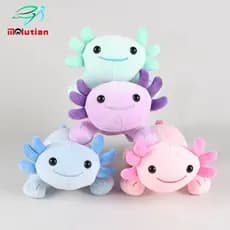 25cm Dos Desenhos Animados Salamandra Boneca Axolotl Brinquedo De Pelúcia Animal Plushies Bebê Crianças Presente Anivers