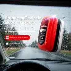 Esponja de limpeza de vidro de carro 120ml, escova de limpeza de para-brisa, agente de polimento de filme de óleo