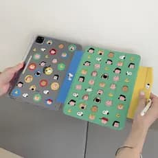 Capa de Tablet Cartoon Snoopy Compatível com iPad Air Capa Protetora Mini 6 Y Fold Pro com Slot para Caneta 10ª Geração
