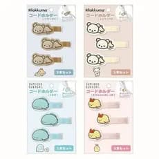 Organizador de Cabos Japonês Rilakkuma Sumikko Gurashi, Fita Mágica Organizadora de Cabos, Enrolador de Cabos