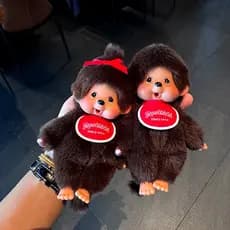 Novas Bonecas Monchchi Unissex, Brinquedos de Pelúcia de Vinil, Pingentes para Bolsas de Bonecas