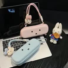 Adequado para bolsa de armazenamento DJI Pocket 4, capa protetora de casal de desenho animado Miffy, caixa de armazename