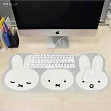 Em estoque: Mouse pad japonês Miffy, tapete de mesa de computador fofo, tapete de teclado de computador para escritório,