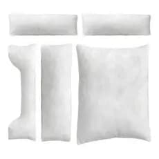 Refil Enchimento para Caminha Pet M 60x50 Kit Completo 5 Peças em Fibra de Silicone