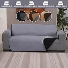 Capa de Sofá Matelado Com Porta Objetos Protetor sofa Dupla-Face 1L,2L,3L, 3L KIng, 4L