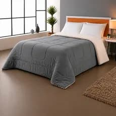 Coberdrom Sherpa Casal Queen Dupla Face Soft Felpudo Quente Inverno Pele Carneiro Macio 240x220