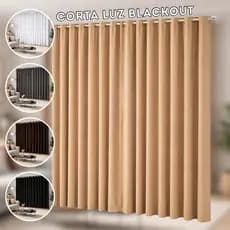 Cortina Para Sala ou Quarto 2,70M X 2,30M Corta Luz Tecido Blackout