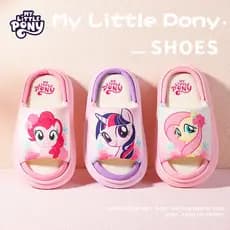 Chinelo Infantil My Little Pony - Pantufa de Casa Antiderrapante Macia para Menina