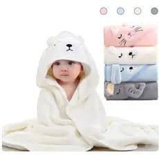 Toalha De Banho Infantil Com Capuz Felpuda Toalho Infantil Bebe Crianca Bichinhos Grande