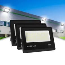 KIT 3 a 12 Refletor LED 500W Holofote Super Potente à Prova d'Água Área Externa Econômico IP67 Bivolt