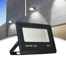 KIT 1 a 4 Refletor LED 300W Holofote Super Potente à Prova d'Água Área Externa Econômico IP67 Bivolt