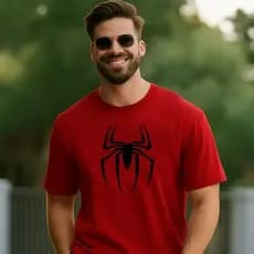 Camiseta Camisa Blusa 100% Algodão Confortável Estilosa Estampa Aranha