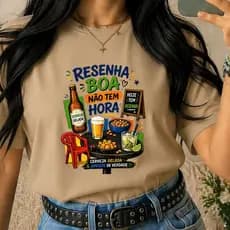 Camiseta Camisa Feminina 100%Algodão roupa blusa estilosa Copa do Mundo Brasil Bandeira Bar Amigos