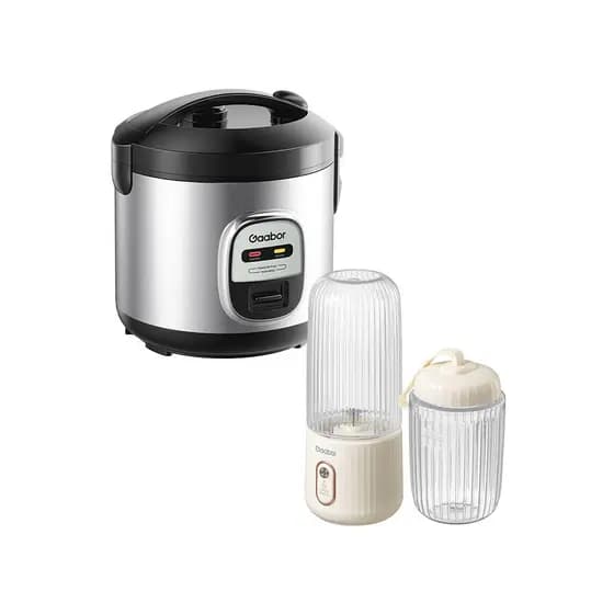 [Venda em Conjunto] Gaabor Panela de Arroz 2L RC20M + Espremedor de Frutas Portátil USB de Bolso 350 ml + 280 ml FP03T