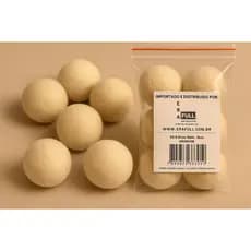 Kit 6 Dryer Balls 6cm de Lã Natural – Substitui Amaciante, Reutilizável, Antiestático e Ecológico