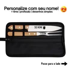 Kit Churrasco Personalizado - Time, Profissão, Desenho