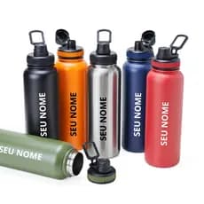 Garrafa Térmica Personalizada 1,2 litros - Escritório, Academia, Escola - Água, Chá, Café
