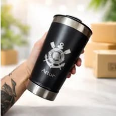Copo Térmico Personalizado 500ml - Nome, Time, Profissão, Logotipo