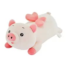 Pelúcia Pig Fofinho Deitado - 51,5cm - Caa Toys Cor Rosa-claro