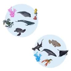 Coleção Planeta Animal Kit Figuras Oceno Dm Toys