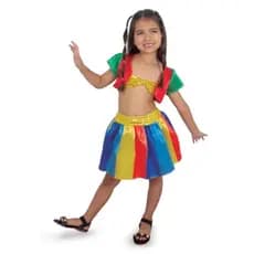 Fantasia Infantil Frevo Carnaval Saia Curta - Brink Model