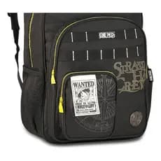 Mochila De Costas One Piece Oficial Preta E Amarela 16l Clio