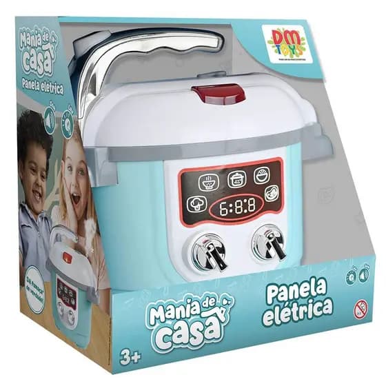 Mania de Casa Panela Elétrica de brinquedo DMTOYS