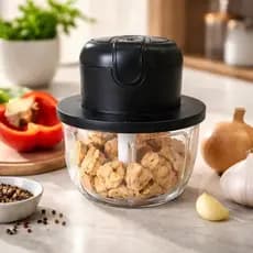 Processador de Alimentos Elétrico USB 650ml Belakaza – Triturador de Alho, Legumes e Temperos