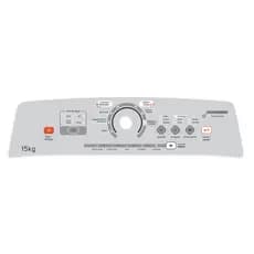 Painel Decorativo Lavadora Brastemp BWH15A BWN 15KG Prata Completo Adesivo Premium Qualidade