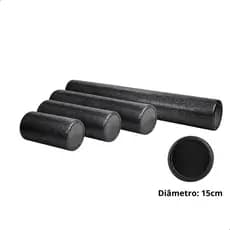 Rolo de Massagem EVA Liberação Miofascial Foam Roller JustGoFit Vários Tamanhos Fisio Pilates Yoga