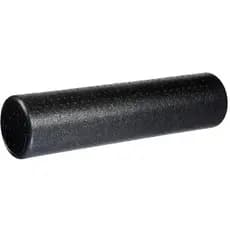 Rolo Massagem 60cm Foam Roller EVA Preto Liberação Miofascial Pilates Yoga JustGoFit