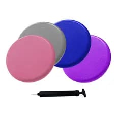Disco de Equilíbrio Inflável 33cm com BOMBA Pilates Fisioterapia Core Estabilidade JustGoFit