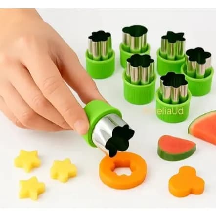 Cortadores De Frutas, Legumes E Massas Kit 9/18pcs  Moldes Decorativos Para Biscoitos E Doces