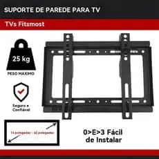 Suporte de parede universal para TVs LED, LCD e Plasma