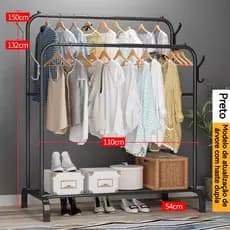 Cabide de roupas de poste único/duplo cabide de chão para varanda cabideiro secagem de roupas serviços pesados