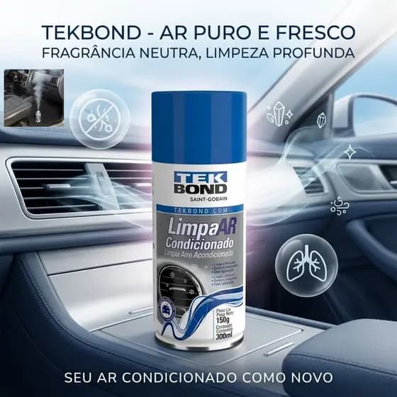 Limpa Ar Condicionado TekBond Escolha a Fragrância