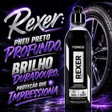 Rexer 500ml Vonixx Pneu Pretinho Brilhoso e Intenso Repelente de agua