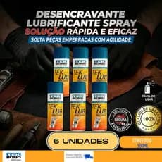 Desengripante Spray Teklub 300ml Kit 6 Unidades AntiFerrugem