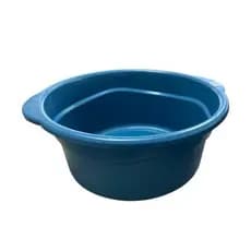 Bacia Redonda Plástica Capacidade 35 Litros Resistente Azul Uso Doméstico Organização Banheiro Cozinha