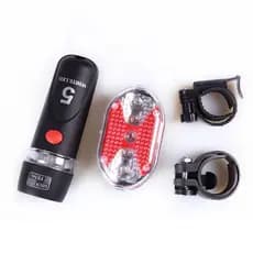 Kit Farol Lanterna LED Bike Bicicleta Traseira e Dianteira