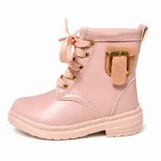 Bota Coturno Infantil Menina ROSA Super Macia