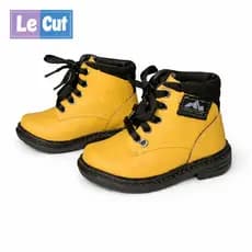 Bota Coturno Infantil Menino Amarelo Super Macia