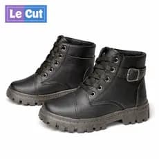 Bota Coturno Infantil Menina Preto Super Macia