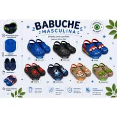 Sandália Infantil Babuche Chinelo Nuvem Personagens Confortavel Macio Leve Antiderrapante Enfeites Masculino Ótima Quali